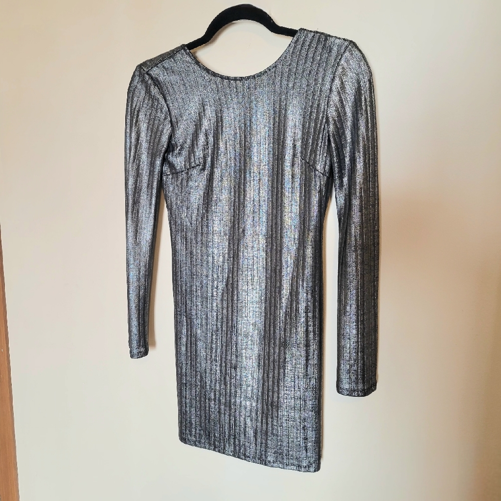Metallic Bodycon Dress